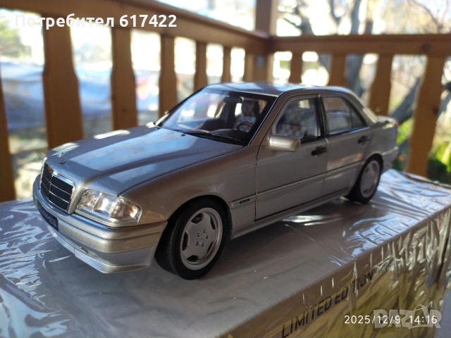 1:18 Метален модел на MERCEDES BENZ-C-CLASS C36 AMG (W202) Norev, снимка 5 - Колекции - 52708697
