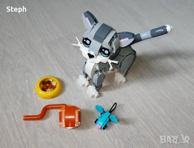 31163 - Lego Creator 3in1 Коте Куче Гълъб - безплатна доставка, снимка 5 - Конструктори - 55981747