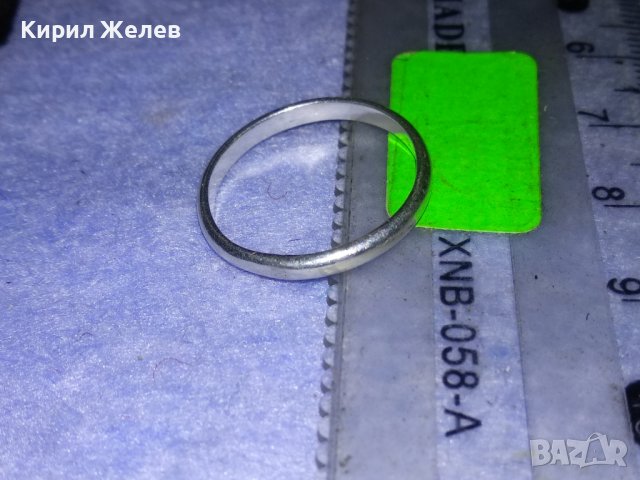 СТАРА НЕЖНА СРЕБЪРНА РЕТРО ХАЛКА ПРЪСТЕН ВИСОКА ПРОБА СРЕБРО РЪЧНА МАЙСТОРСКА ИЗРАБОТКА 37718, снимка 7 - Антикварни и старинни предмети - 40762517