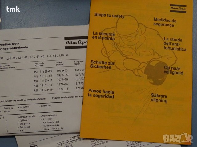 пневматичен шлайф Atlas Copco LSS64 SO 85 vertical grinder, снимка 14 - Други машини и части - 37732949