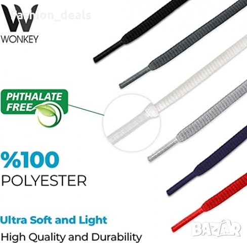 Нови 2 чифта овални връзки 120 см за спортни обувки маратонки бягане , снимка 4 - Други - 37957870