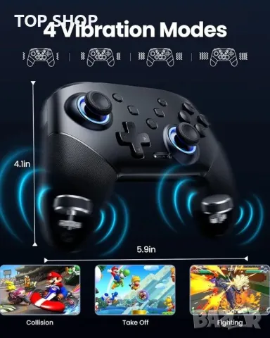 Контролери за безжичен превключвател VOYEE, съвместими с контролери Switch Pr, снимка 5 - Друга електроника - 48782073