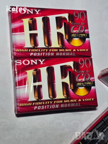 Аудио касети Sony HF 90 - чисто нови, снимка 3 - Други - 51830431