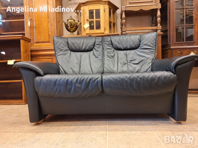 Диван двойка естествена кожа , снимка 4 - Дивани и мека мебел - 52710582