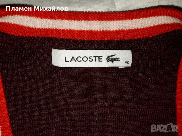 Lacoste Merino-Ориг. Дамски пуловер , снимка 3 - Блузи с дълъг ръкав и пуловери - 34066243