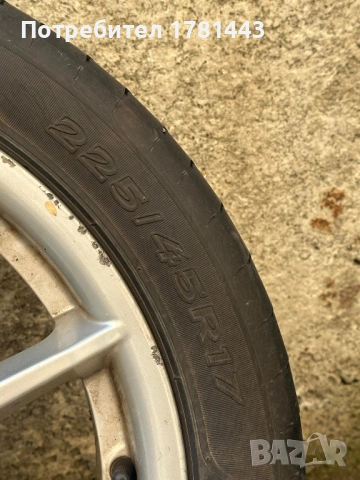Джанти 225/45R17, снимка 2 - Гуми и джанти - 54183485