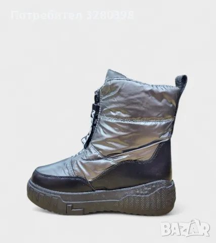 Дамски апрески/боти/ботуши с топъл пух. , снимка 3 - Маратонки - 48638281