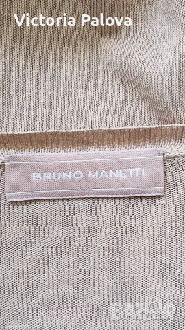 Лукс BRUNO MANETTI  Италия жилетка коприна ( 70%) и памук, снимка 11 - Жилетки - 49792271