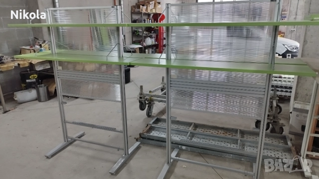 Етажерка алуминиева  едностранна преграда / параван  150/182см, снимка 11 - Паравани - 42746175