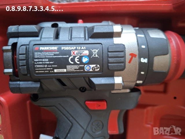 акумулаторен ударен винтоверт бормашина на Парксайд 12В Parkside PSBSAB 12V A1 в гаранция