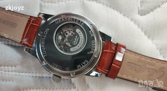 НОВ ЧАСОВНИК УНИСЕКС GLASHUTTE TOURBILLON, снимка 5 - Мъжки - 50772758