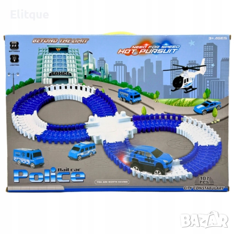 Полицейска писта 107 елемента – Забавление без край за малките герои