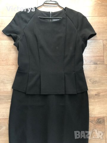 Дамска черна рокля , снимка 2 - Рокли - 44337283