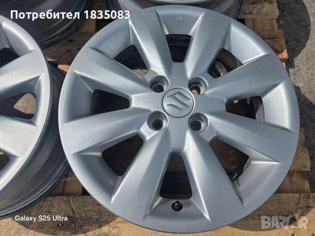 Лети джанти 15ки 4х100 Suzuki, снимка 6 - Гуми и джанти - 53916153