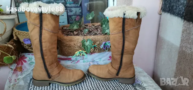 Ботуши Rieker 37 н. Естествена кожа, снимка 3 - Дамски ботуши - 48299610