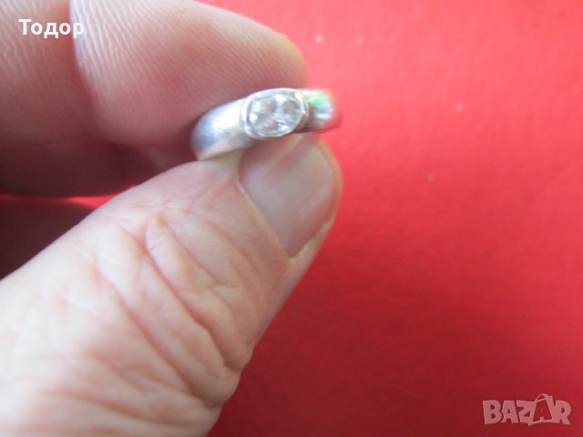 Сребърен пръстен с камък  6, снимка 3 - Пръстени - 35091931