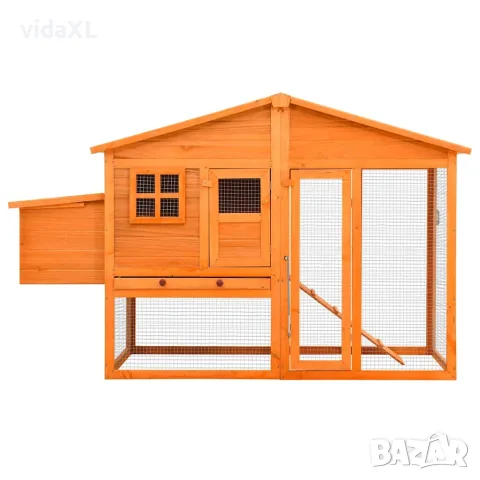 vidaXL Птичарник с места за гнездене, масивен чам（SKU: 170864）, снимка 2 - Градински мебели, декорация  - 56109293