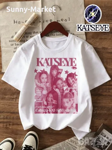 Детска тениска KATSEYE K POP BTS детски тениски, снимка 5 - Детски тениски и потници - 55746456