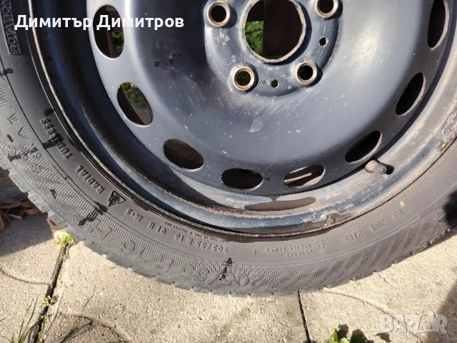 Два броя джанти с гуми 205/55 R 16 5x112 за VW, снимка 2 - Гуми и джанти - 48001065