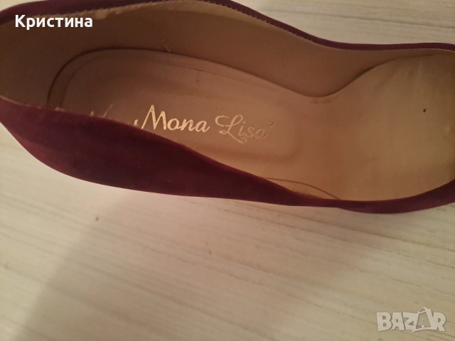 Обувки  с ток естествен кожа, снимка 6 - Дамски обувки на ток - 53326864