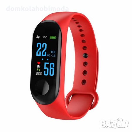 Спортна гривна Sport Smart Watch Android IOS Черна ,Червена ,Тъмно син, снимка 4 - Смарт гривни - 29086836