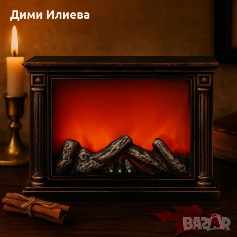 Лед камина с тлеещи въглени , снимка 6 - Камини - 52807494