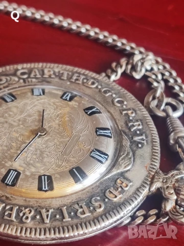 сребърен джобен Часовник , снимка 5 - Джобни - 50844274