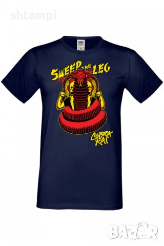 Мъжка тениска Cobra Kai sweep the leg,Филм,сериал,Изненада,Подарък,Повод,, снимка 6 - Тениски - 37718469