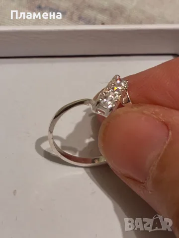 Пръстен сребро 925 цена 12€ нов с 3 циркония , снимка 5 - Пръстени - 56046755