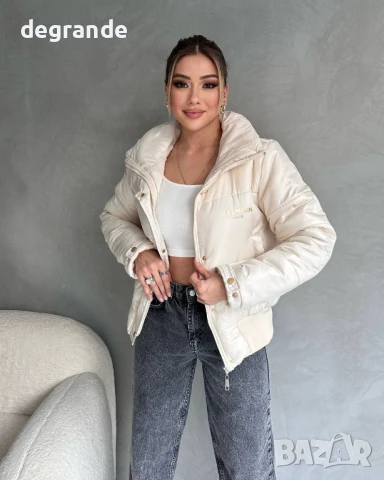 Дамско късо яке на Balmain налично в бяло и черно, снимка 3 - Якета - 51255257