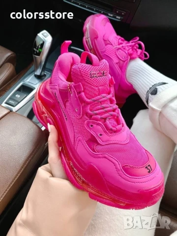 Дамски маратонки  Balenciaga Triple S Pink/BR163s, снимка 3 - Маратонки - 50942544