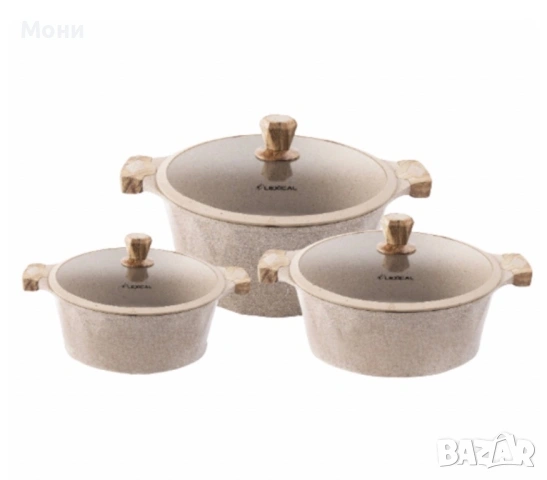 Гранитен комплект касероли Lexical  PEARL SERIES