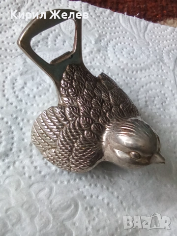 Отварачка метална птица 51779, снимка 2 - Антикварни и старинни предмети - 52590360