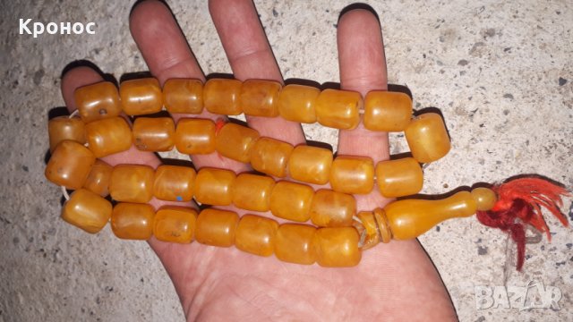 Кехлибарена броеница, снимка 2 - Колекции - 29326373