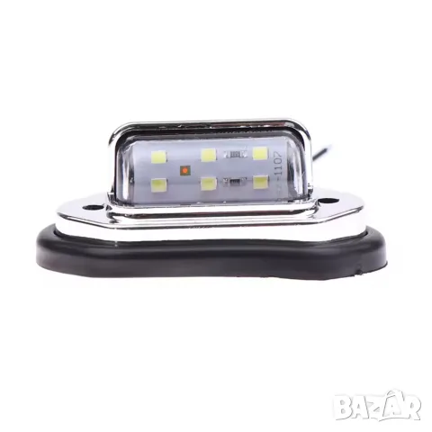 Хром комплект LED плафони за номер 12V 24V, снимка 3 - Аксесоари и консумативи - 55864549