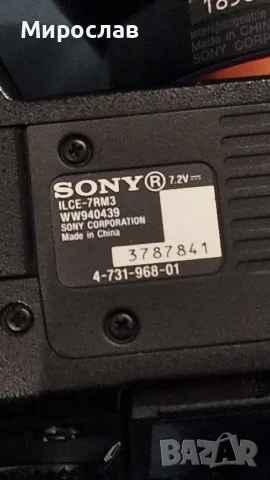 Sony Alpha 7R III , снимка 8 - Фотоапарати - 56435239