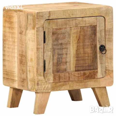 vidaXL Нощно шкафче 40x32x46 cm Масивна дървесина Грубо манго