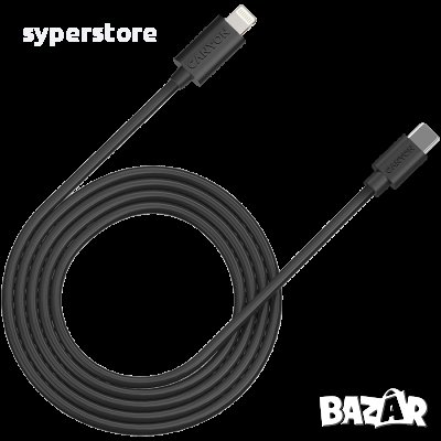Зареждащ кабел CANYON СFI-12, cable Type C to lightning, 2М, Черен SS30241, снимка 1 - USB кабели - 40063169