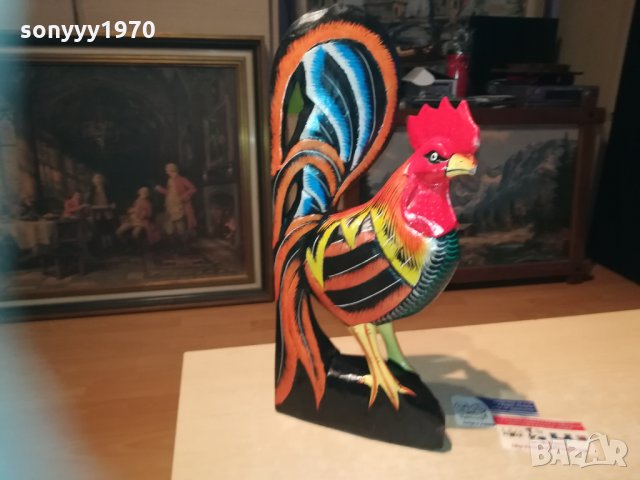 Петел от дърво-ЦВЕТЕН ръчна изработка 3112201848, снимка 8 - Колекции - 31268586