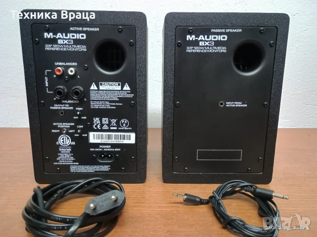 М-Audio BX3 са компактни студиен тип колони (монитори) с 3.5-инчов говорител. Изпращам видео. , снимка 17 - Тонколони - 54131688