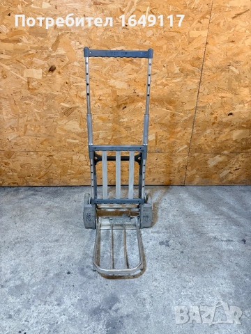 Ръчна количка алуминиева/сгъваема/багажна/товарна с натоварване до 125кг, снимка 2 - Друго търговско оборудване - 53271029