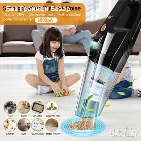 Нов Универсален Вакуум за Сухо/Мокро Почистване с Бързо Зареждане Ръчна Прахосмукачка, снимка 7 - Прахосмукачки - 44248619