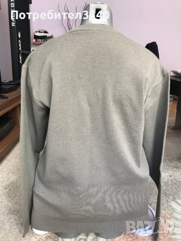 Бежов мъжки пуловер, снимка 8 - Пуловери - 40547255
