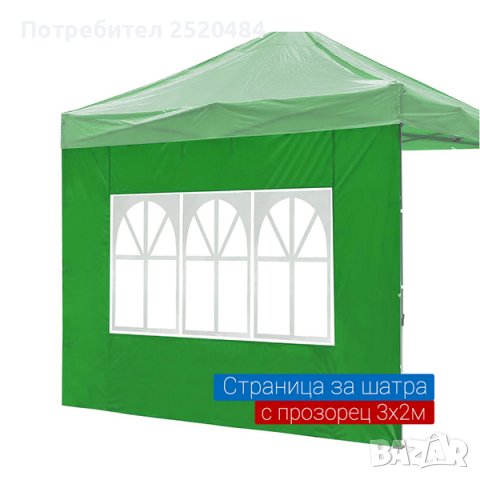Резервни платнища и страници за шатри с размери2х2м, 3х2, 3х3м, 2х4м 3х4,5 3х6м. ХИТ Цена 15лв/7,67€, снимка 12 - Други - 37002510