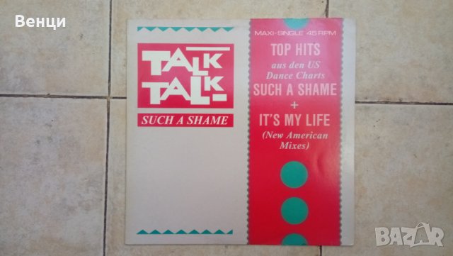 Грамофонна плоча TALK TALK-Maxi-single., снимка 1 - Грамофонни плочи - 32009549