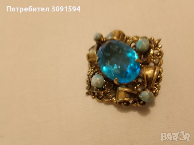 Старинна брошка Бохемия, снимка 5 - Антикварни и старинни предмети - 42621781