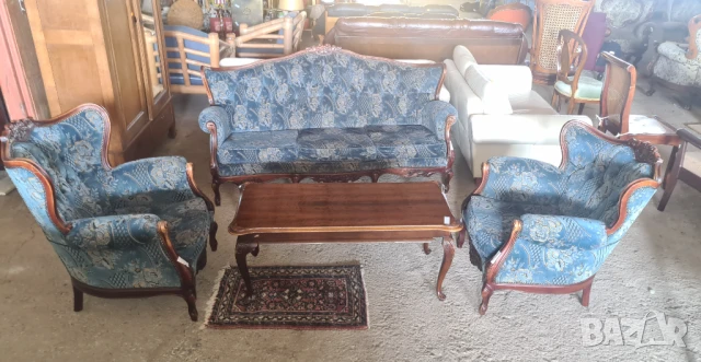 барокова холова гарнитура, снимка 2 - Дивани и мека мебел - 50699445