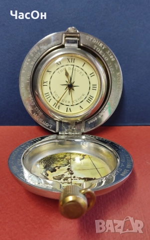 Винтидж DALVEY VOYAGER CLOCK, made in Scotland, снимка 3 - Антикварни и старинни предмети - 52256376