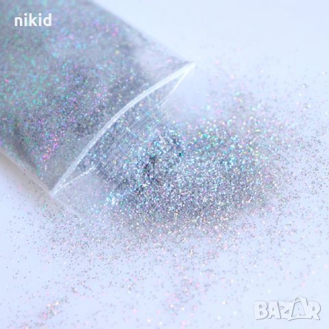 холограмен супер ситен фин магически лазер  пигмент за нокти маникюр декорация страхотен брокат и др, снимка 4 - Продукти за маникюр - 29874165
