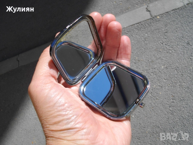 СТАРО ДЖОБНО ОГЛЕДАЛЦЕ ОГЛЕДАЛО, снимка 8 - Антикварни и старинни предмети - 51531736